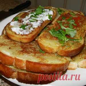 Горячие бутерброды с картошкой