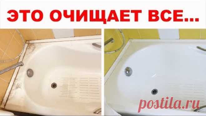 ЧЁРНАЯ ПЛЕСЕНЬ В ВАННОЙ? Это средство уничтожит плесень (грибок), известковый налет в два щёта