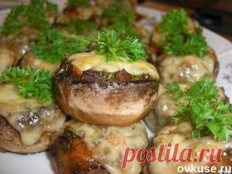 Фаршированные шампиньоны - Простые рецепты Овкусе.ру