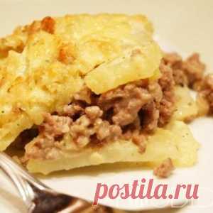 Картошка с фаршем в мультиварке - МирТесен