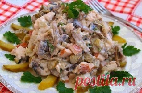 Лучшие кулинарные рецепты: Мясной салат СПУТНИК