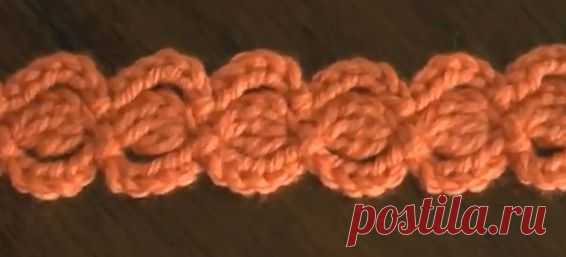 Гирлянда из листочков крючком.