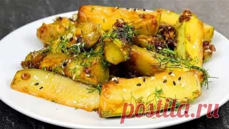 Такие КАБАЧКИ Вы еще не ели! А мы едим ложками! Очень Вкусная закуска из КАБАЧКОВ 'Десятиминутка'