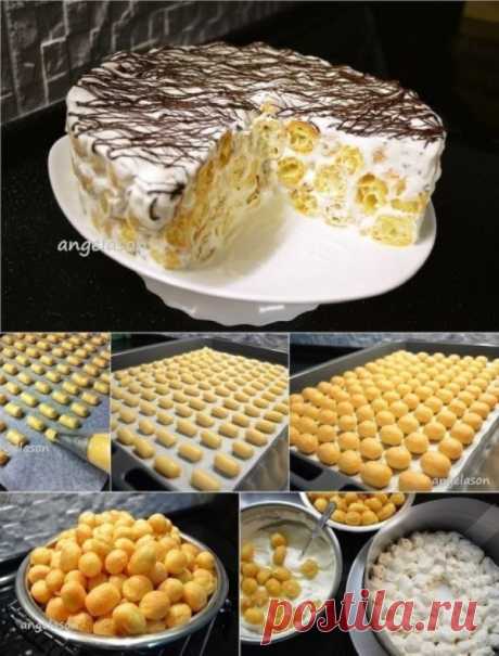 Торт "Дамские пальчики". Такой нежный - нежный получился! Потрясающий рецепт!