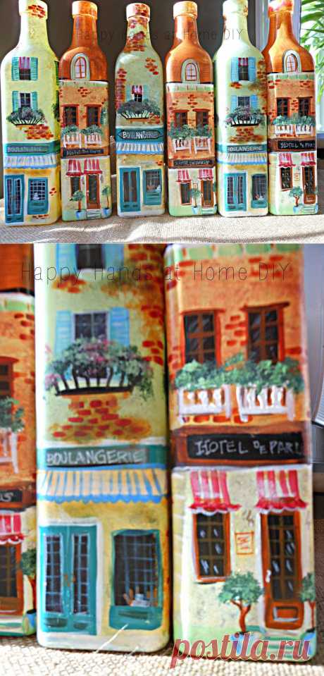 Happy Hands at Home DIY: Bottles Abroad!!