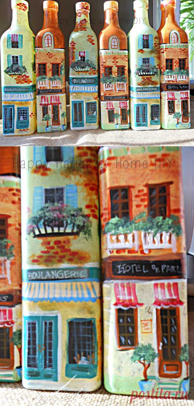 Happy Hands at Home DIY: Bottles Abroad!!