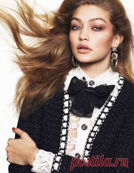 Милая Джиджи Хадид (Gigi Hadid) для Vogue Paris (март 2016)
