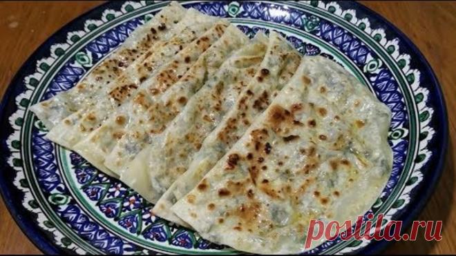 Покоряет сразу, Хоть каждый день подавайте / Кутабы с творогом и зеленью /Азербайджанская кухня
