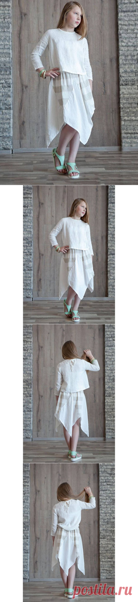 Knee Length Linen Skirt Custom Romantic Dress Flax Clothing