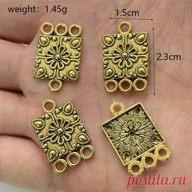 Подвески для сережек в античном стиле, 10 шт | AliExpress