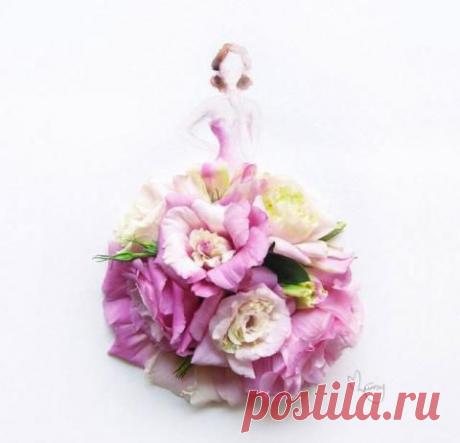 Акварель + цветы