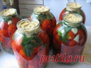 Квашеные помидоры с горчицей Квашеные помидоры с горчицей. Я очень люблю консервированые, квашеные, солёные помидоры. Этот рецепт мне пришёлся по ВКУСУ ( ну очень вкусные, как для меня) и простоте приготовления. Единственный минус — это время выдержи. Не всегда у меня получается выждать весь процесс брожения и созревания. Но, если потерпеть и выждать срок, то вкус будет, как у бочковых помидор, котрые квасила моя бабушка в дубовой бочке…