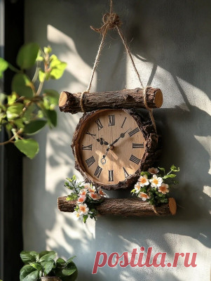 Суперкреативная и практичная handmade идея — часы из веток!  - Форум Магазина Мастеров