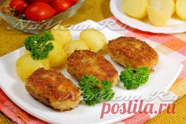 Мясные зразы с брокколи и яйцом