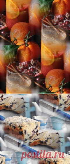 Фоны, картинки, коллажи: Чай и цветы