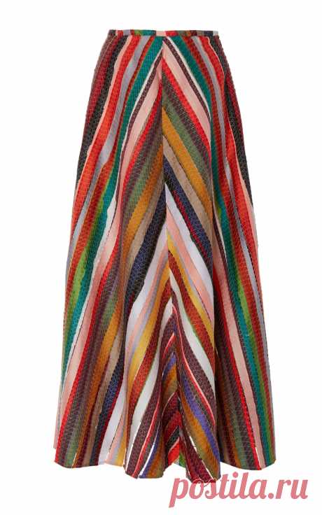 Melted Rainbows A Line Skirt by Rosie Assoulin | Moda Operandi