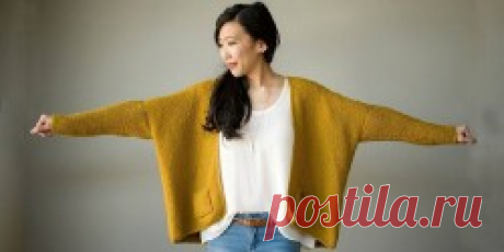 Кардиган оверсайз платочной вязкой Midtown - Вяжи.ру