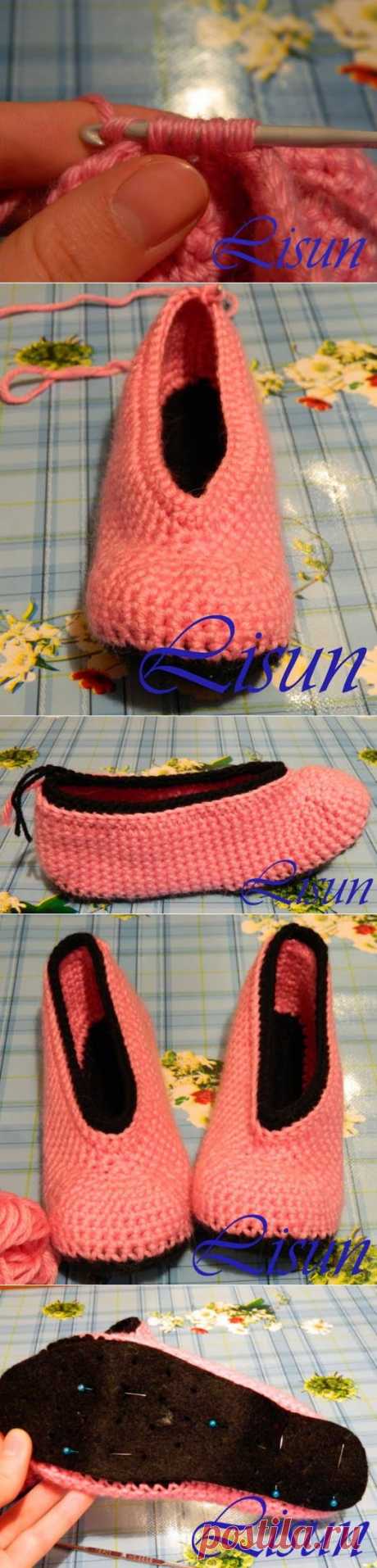 Irish crochet &amp;: Вязаные балетки. Схемы, описание и водео.