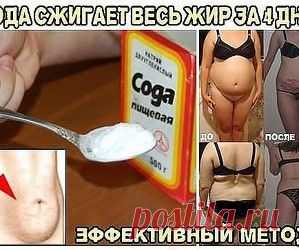 СОДА СЖИГАЕТ ВЕСЬ ЖИР ЗА 4 ДНЯ! / Посты