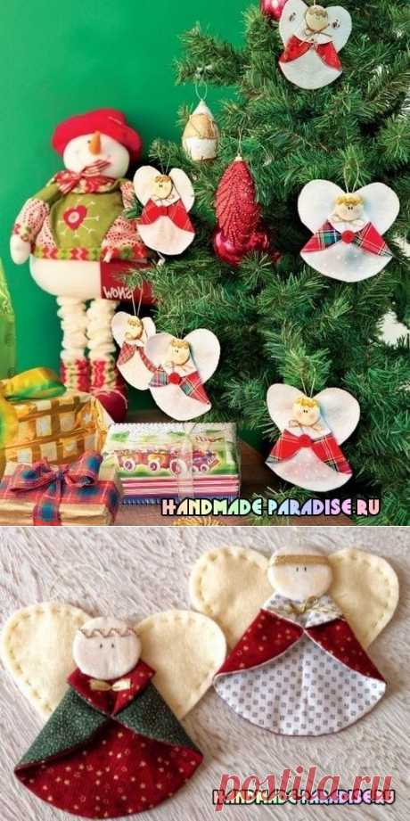 Как сшить ангела - подвеску для елочки - Handmade-Paradise