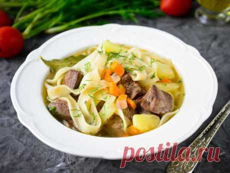 Суп с куриной печенью и лапшой — рецепт с фото пошагово