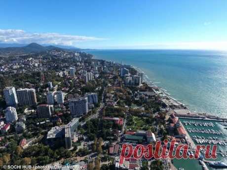 Морпорт Сочи с северной стороны и окрестности. Коптер SOCHI HUB