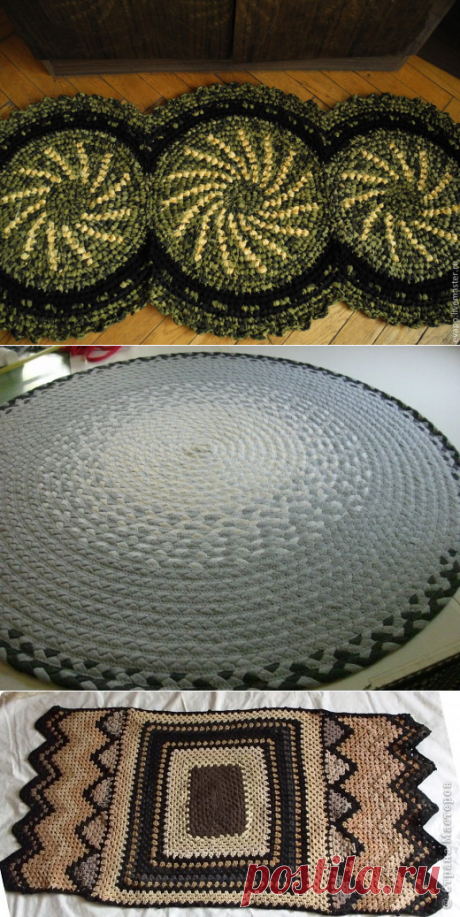 Коврик из колготок и старых футболок