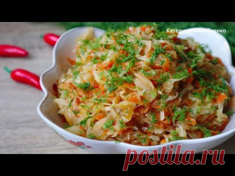 Тушеная капуста - Простой, Вкусный Рецепт! Stewed Cabbage - Simple, Delicious Recipe!