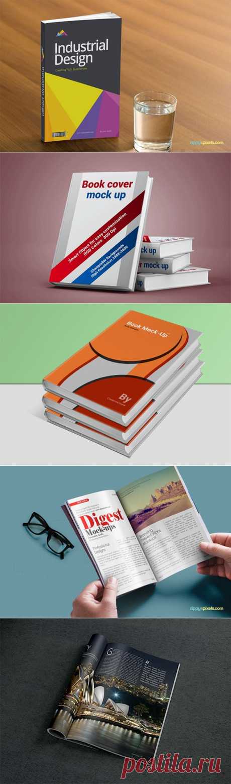 Mock-up файлы для книг и журналов