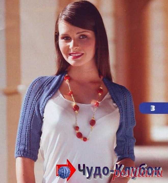 Вязаный шраг спицами