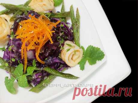 ПРЯНЫЙ КАЛЬМАР, ОВОЩИ И ЦЕДРА | 4vkusa.ru