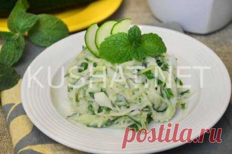 Салат из редьки с яйцом и огурцом. Пошаговый рецепт с фото - Кушать нет