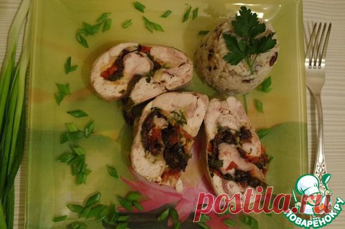 Куриный рулет с черносливом - кулинарный рецепт