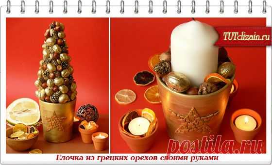 Елочка из грецких орехов своими руками » Дизайн & Декор своими руками