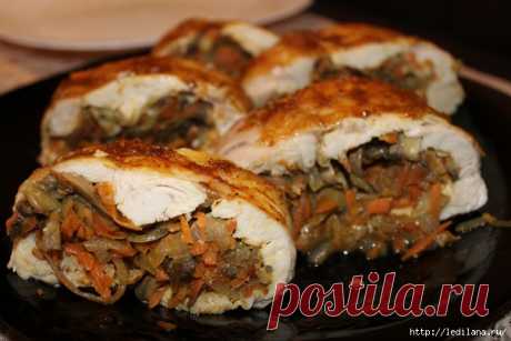 Рулет куриный с разными начинками