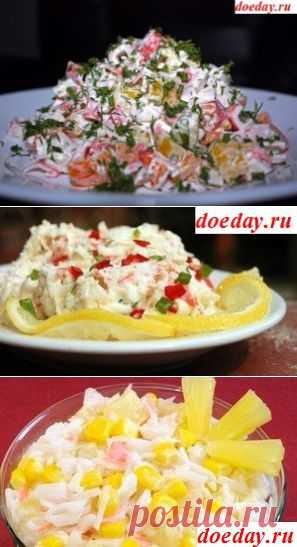 Рецепты салата крабовые палочки | doeday.ru