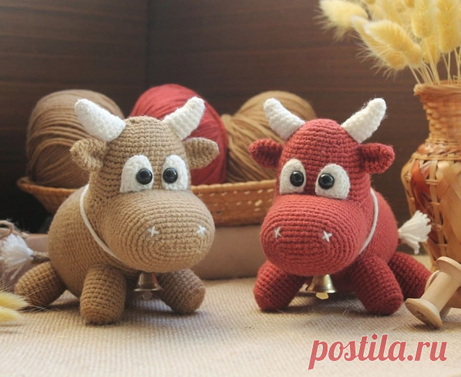 Бычок Бычуня крючком | Амигуруми