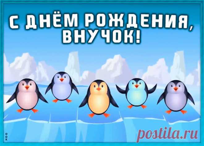 Веселая открытка с днем рождения внуку несомненно позабавит и обрадует именинника. Прикольная открытка с днем рождения внуку в самом большом каталоге РУнета.
