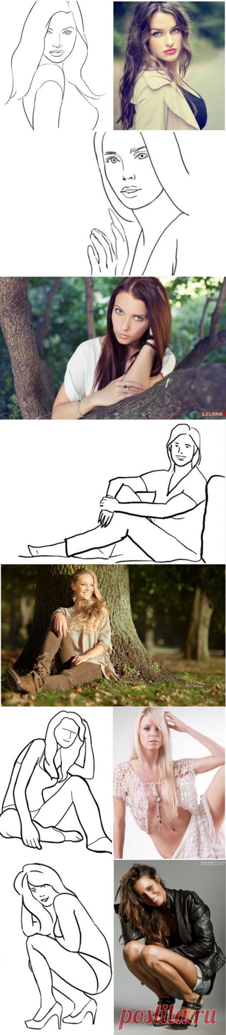 20 самых удачных поз для женской фотосессии