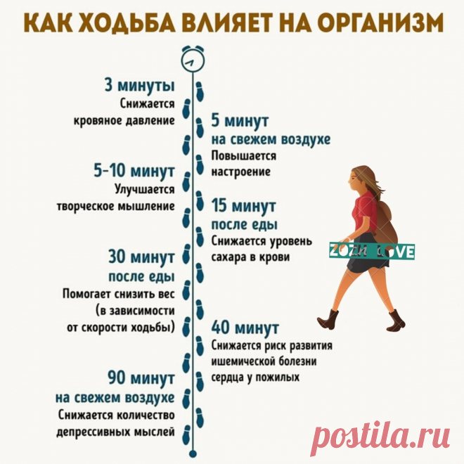 Как ходьба влияет на организм