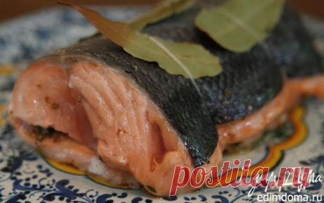 Запеченная семга с чесноком, тимьяном и кориандром | Кулинарные рецепты от «Едим дома!»