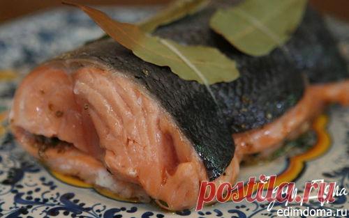 Запеченная семга с чесноком, тимьяном и кориандром | Кулинарные рецепты от «Едим дома!»