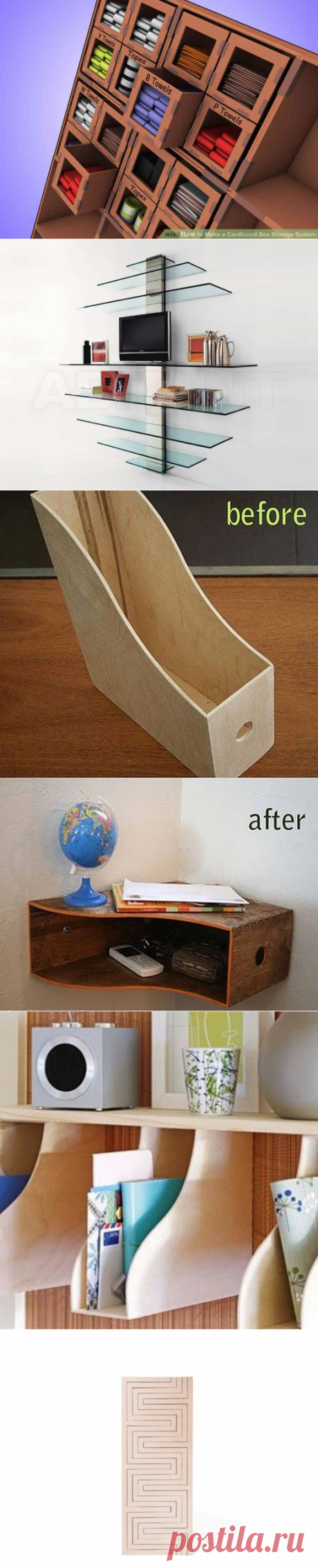 Угловая полка из деревянного накопителя Подвесная полка из накопителя  stelazsh razdvizshnoi Полки из картона (стеллаж) Полка из стекла в стиле модерн