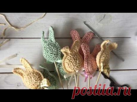 Зайка на Пасху крючком / Мастер класс зайки крючком