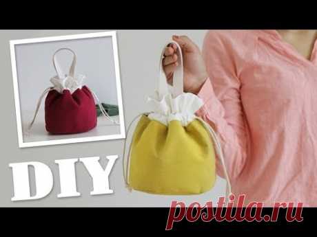 DIY TEXTILE CUTE PURSE BAG // Beam Port Hand Carry Bag Japanese Style