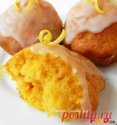 Тыквенные кексы с лимонной глазурью - Кулинарные рецепты на Food.ua