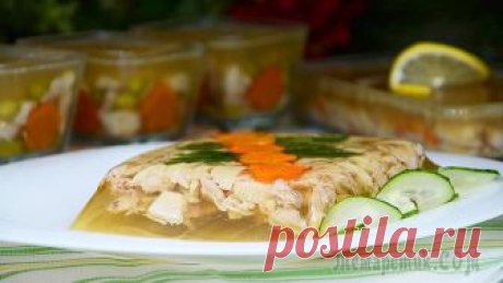 Быстрый холодец из курицы.