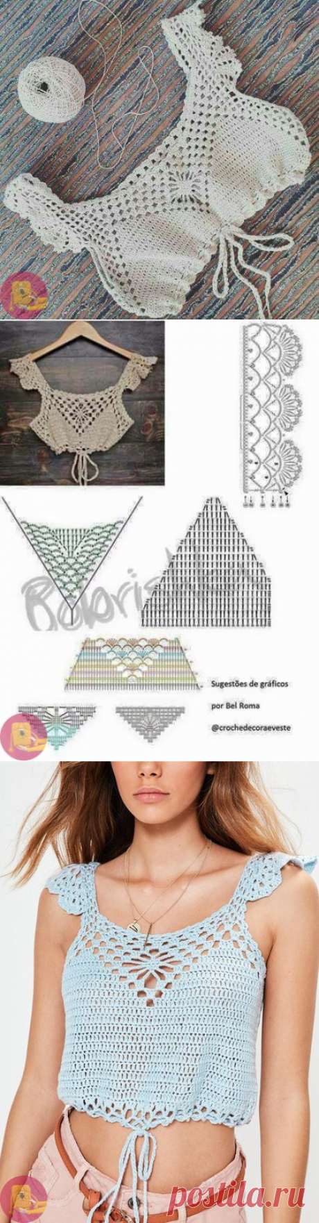Легкие топы неповторимой красоты — Сделай сам, идеи для творчества - DIY Ideas