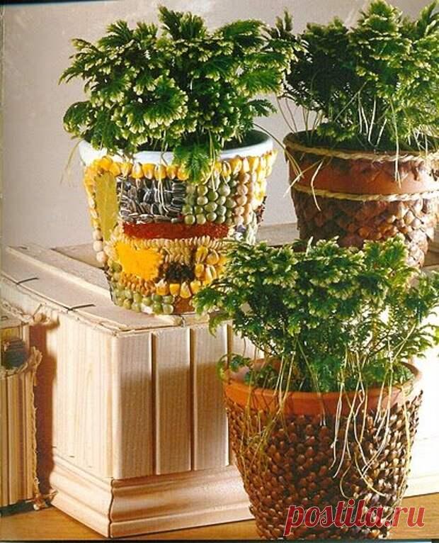 Идеи декора цветочных горшков - Огород, сад, балкон - медиаплатформа МирТесен Стандартные цветочные горшки, продаваемые в магазинах, бывают порой унылыми и непривлекательными. А цветочные горшки, которые привлекают внимание уже стоят на порядок дороже. Поэтому самый оптимальный вариант — купить недорогой стандартный цветочный горшок и украсить его своими руками....