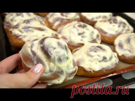 СЛИШКОМ ВКУСНО И ПРОСТО, чтобы не приготовить! Пуховые булочки с кремом!